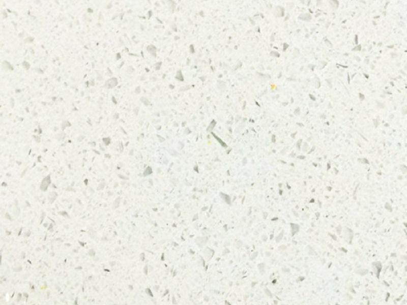 Shimmer white quartz stone