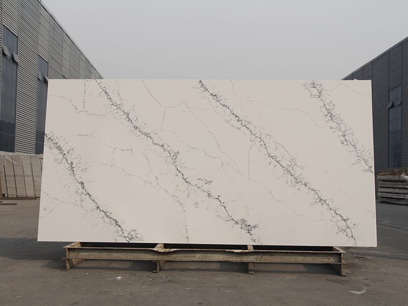 Calacatta nuve quartz slab