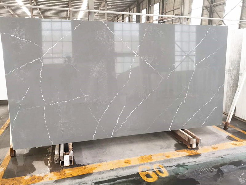 Calacatta grey quartz slab