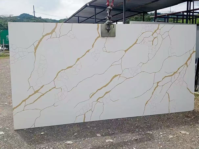 Calacatta gold quartz stone 