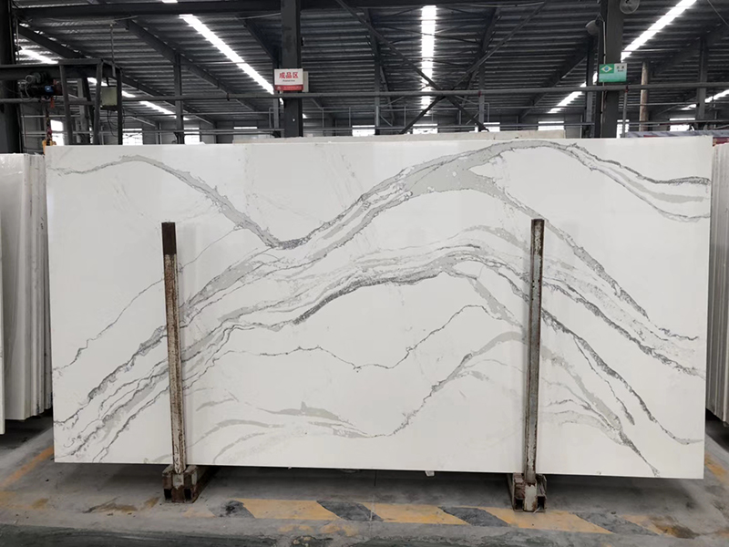 Calacatta borghini quartz slab