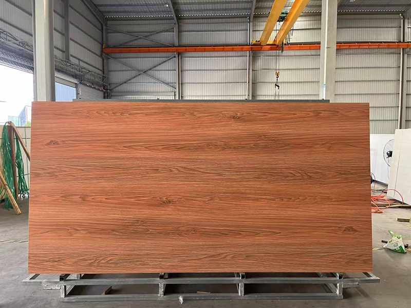 Brown wood sintered stone
