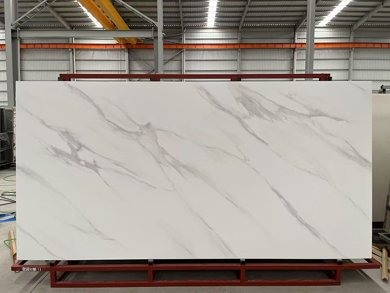 Carrara white sintered stone