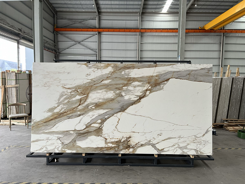 Calacatta gold porcelain slab