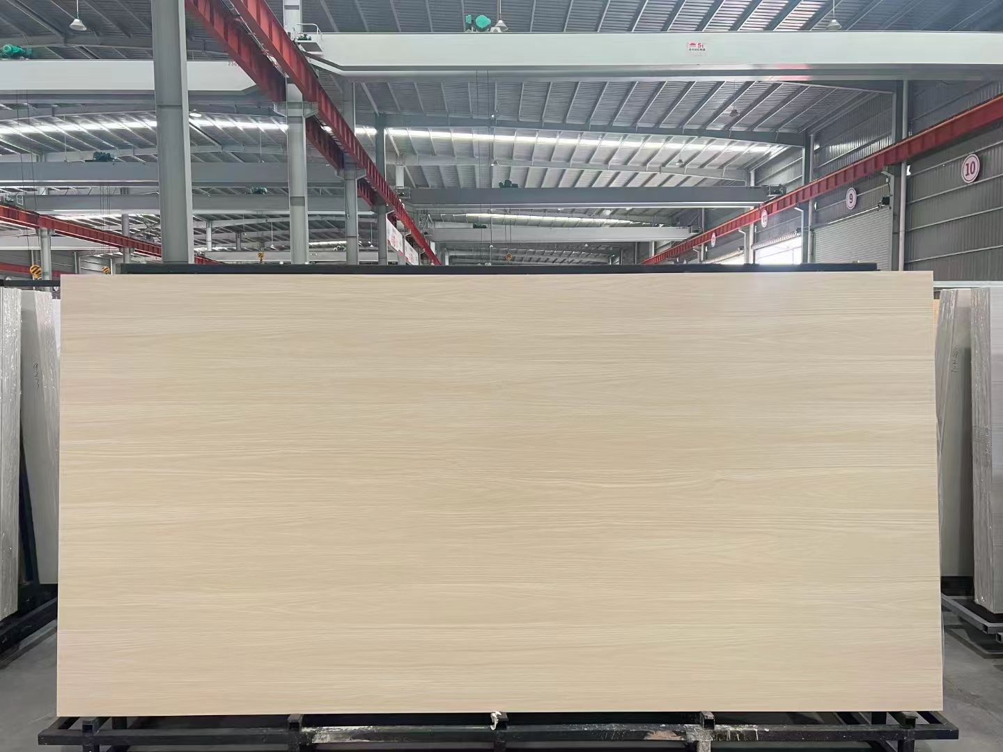 Wood color porcelain slab