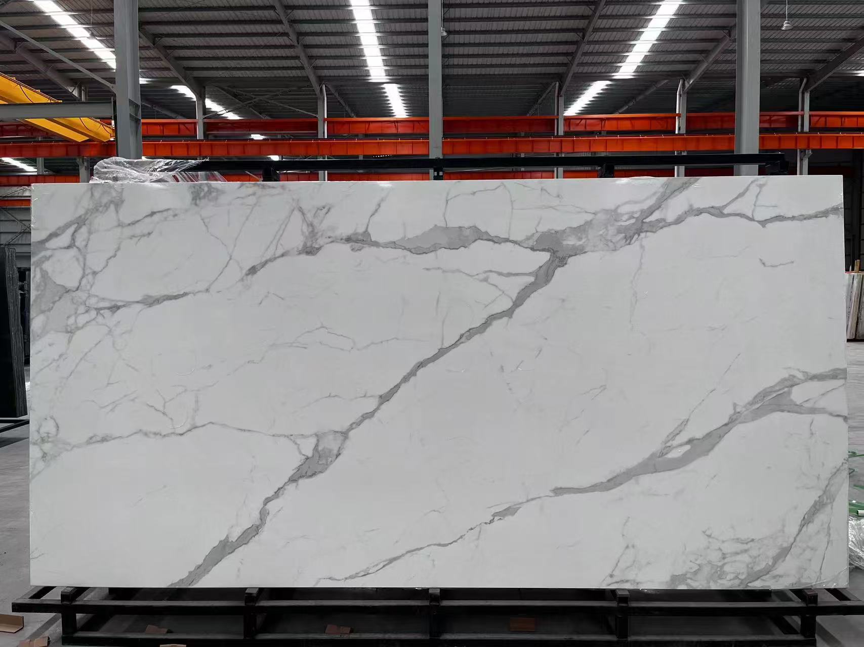 Full body calacatta white sintered stone
