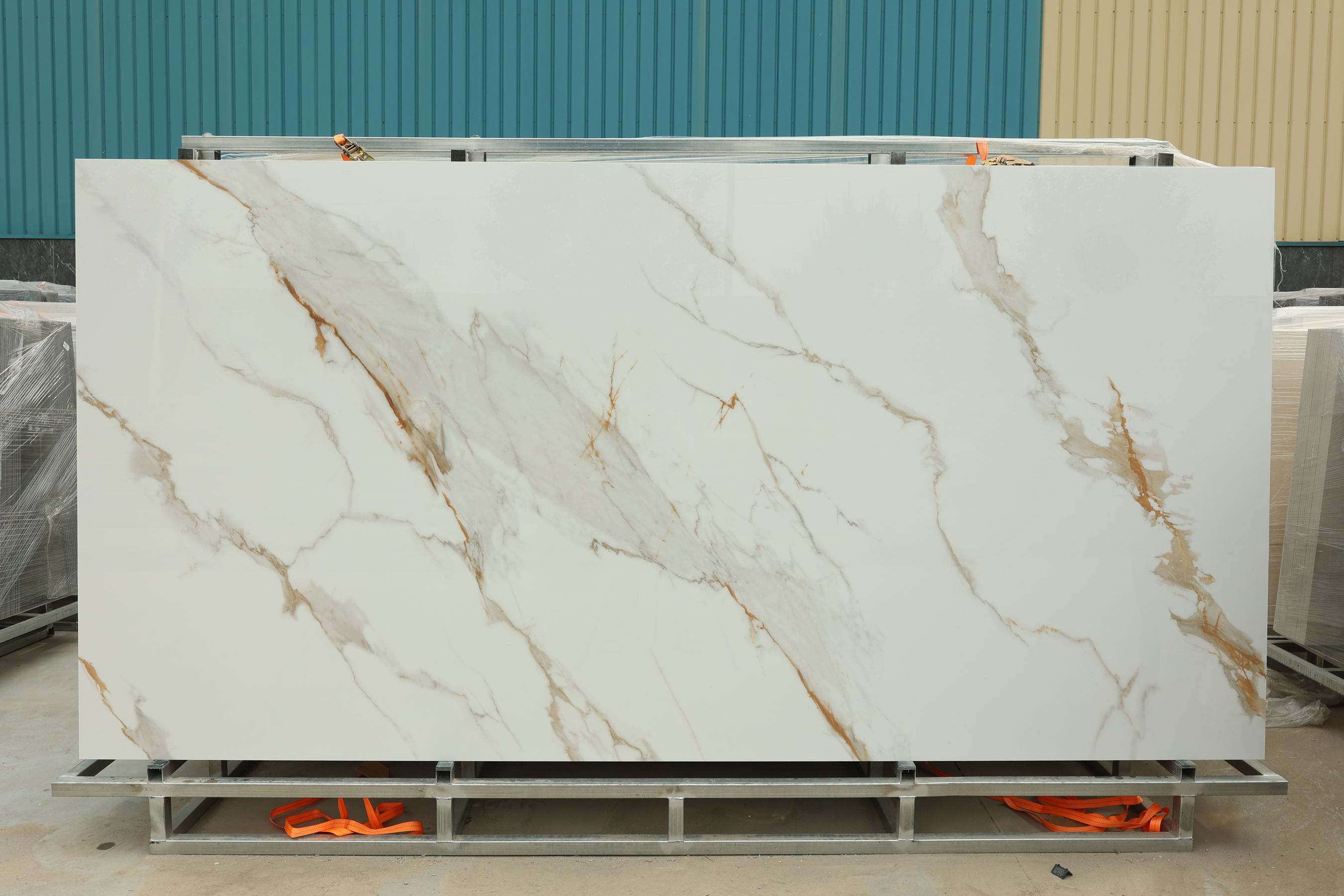 Calacatta gold sintered stone slab
