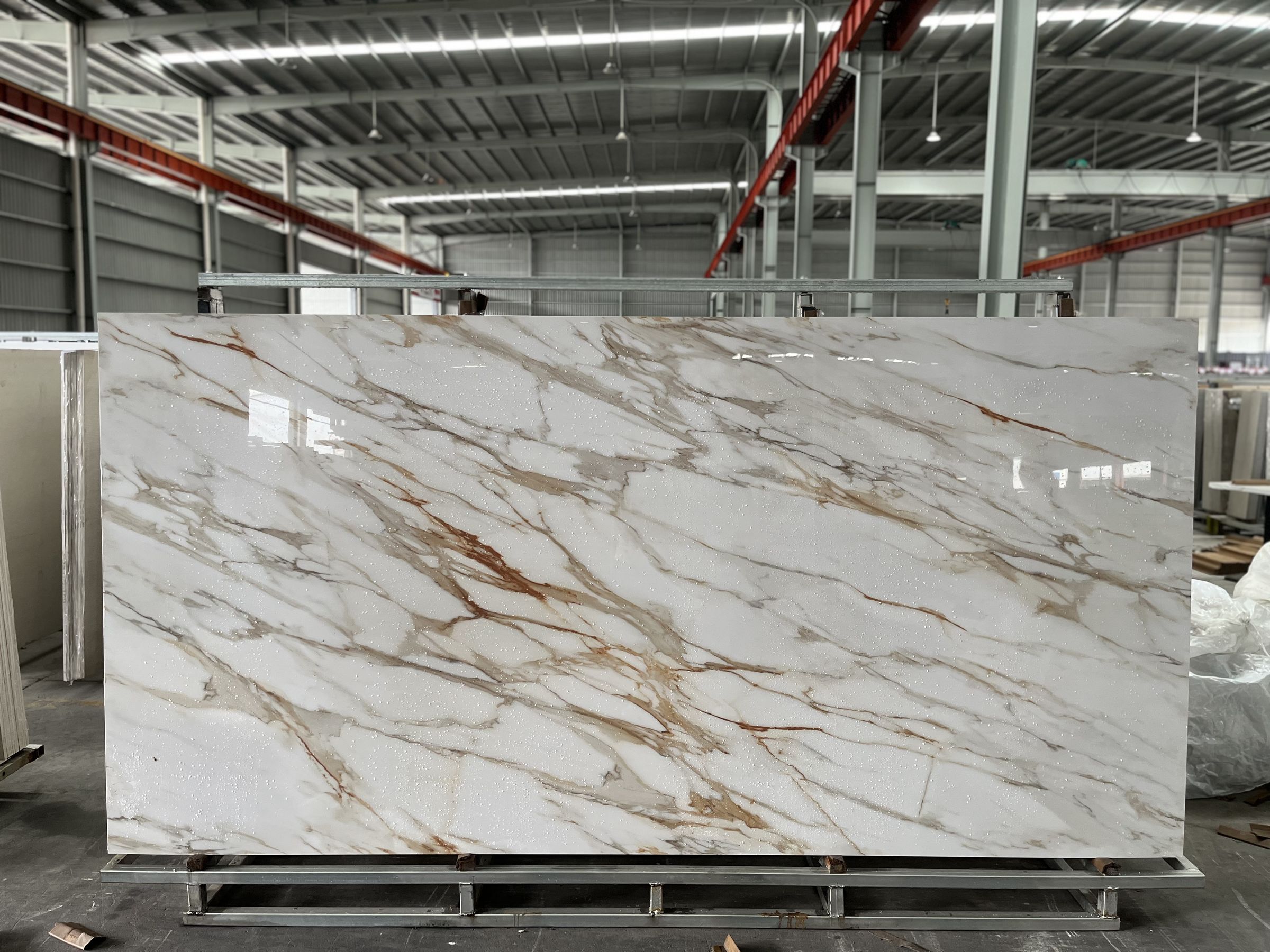 Calacatta gold porcelain slab