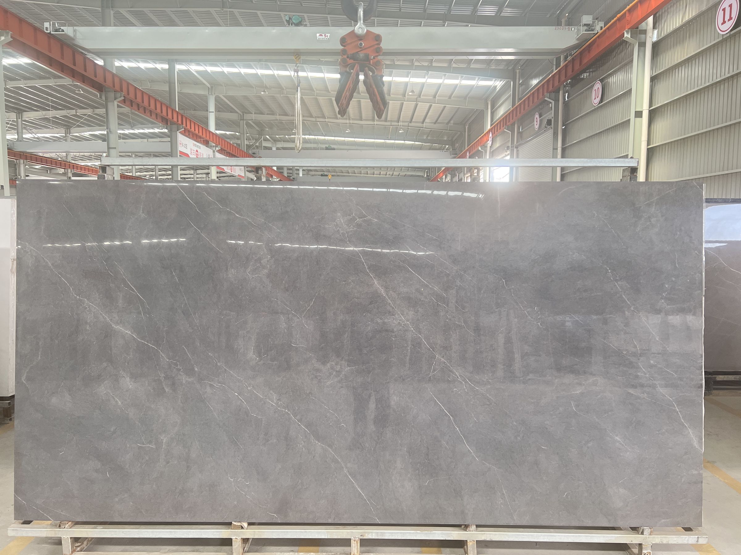 Dark grey porcelain slab