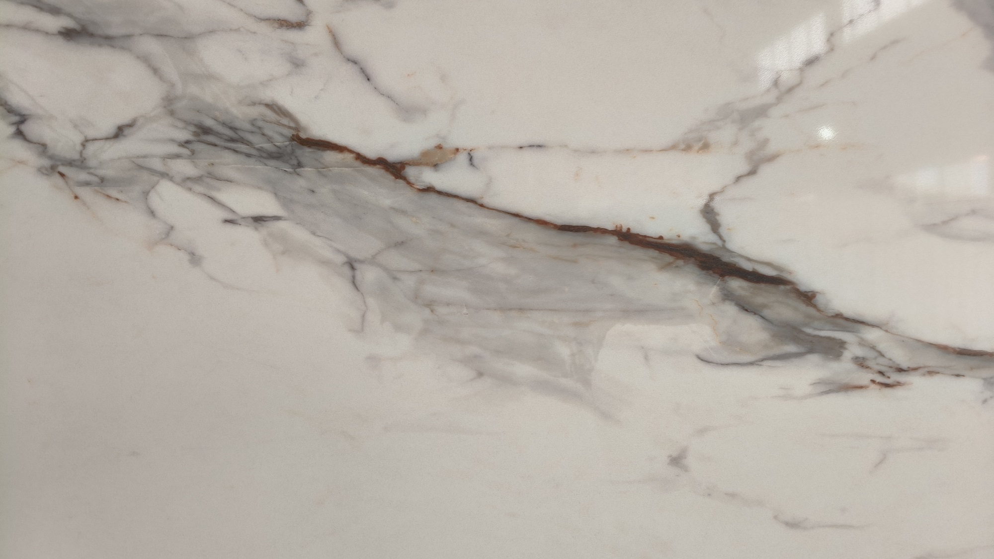 Full body printed quartz slab 