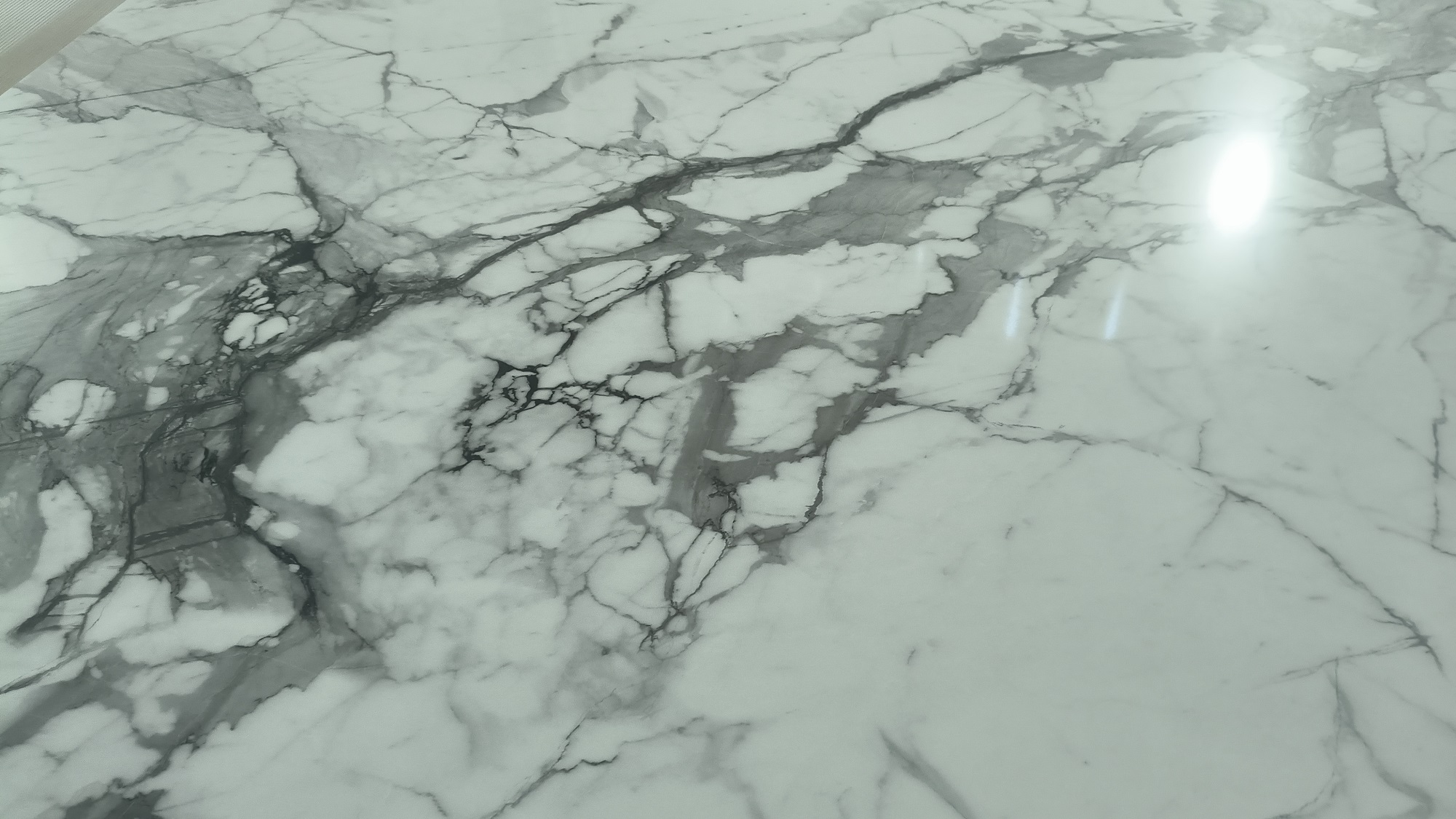 Calacatta white printed quartz slab
