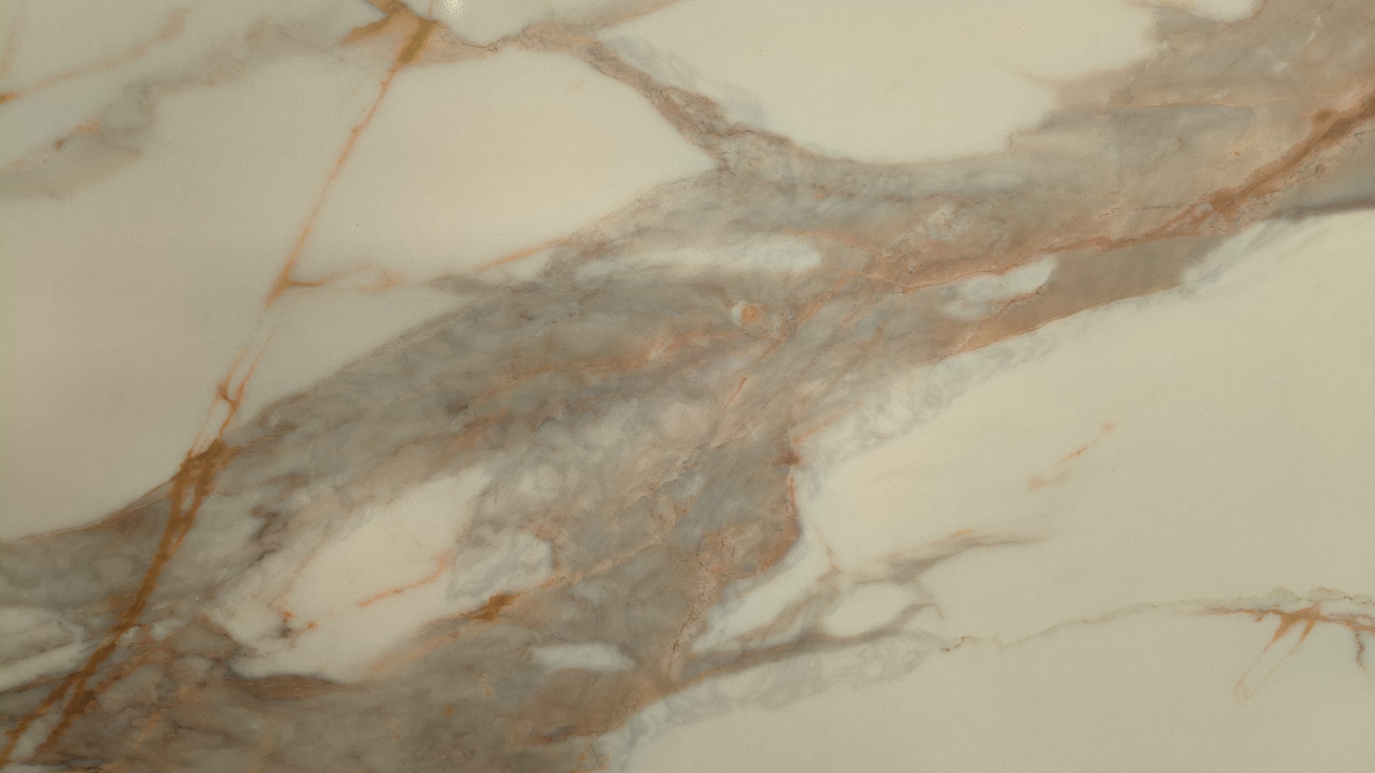 Calacatta gold printed quartz slab