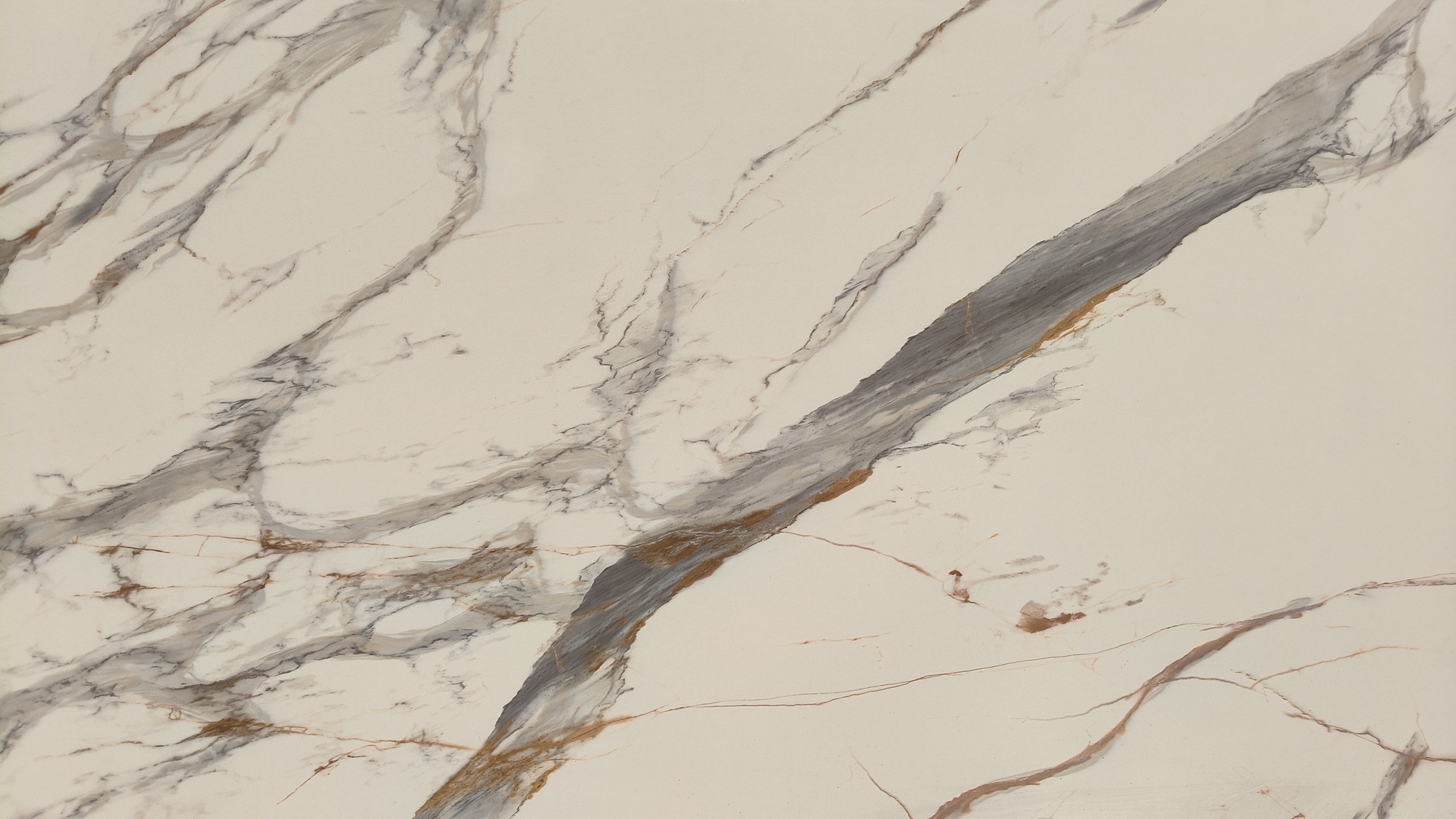 Calacatta gold printed quartz stone