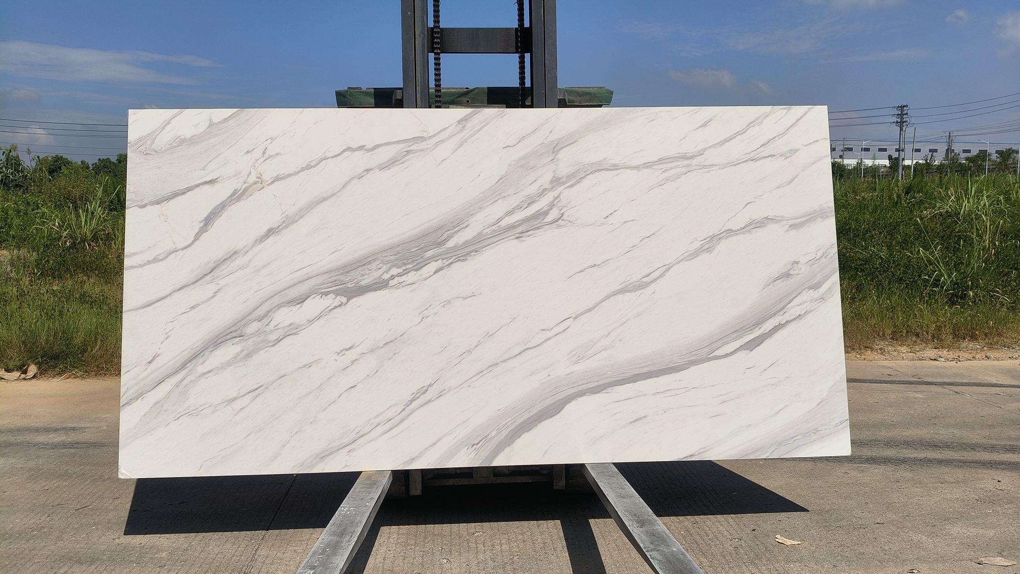3D printed quartz stone slab