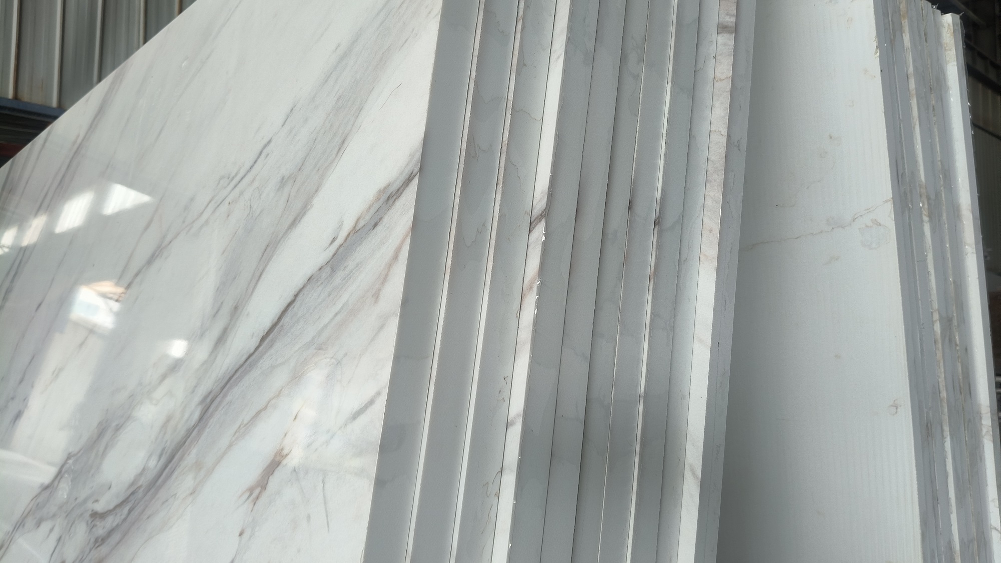 3D printed quartz stone slab