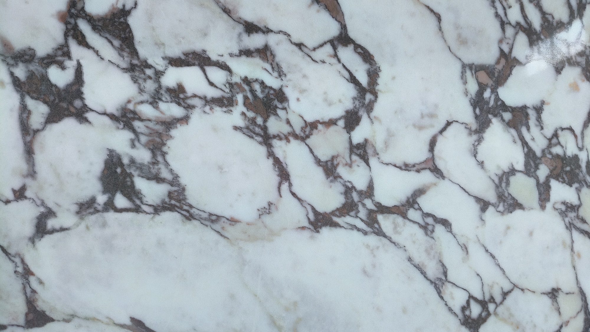 Marble looking printed quartz slab