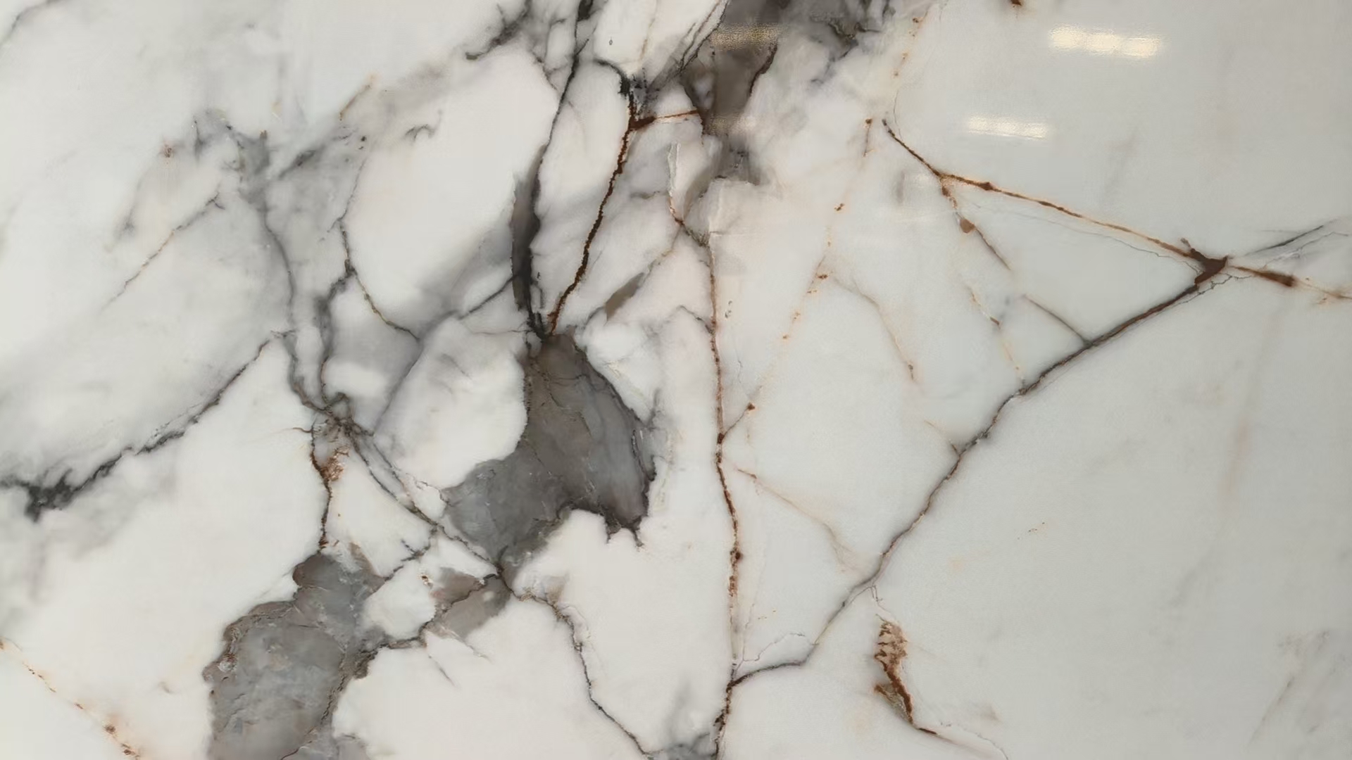 Calacatta printed quartz slab