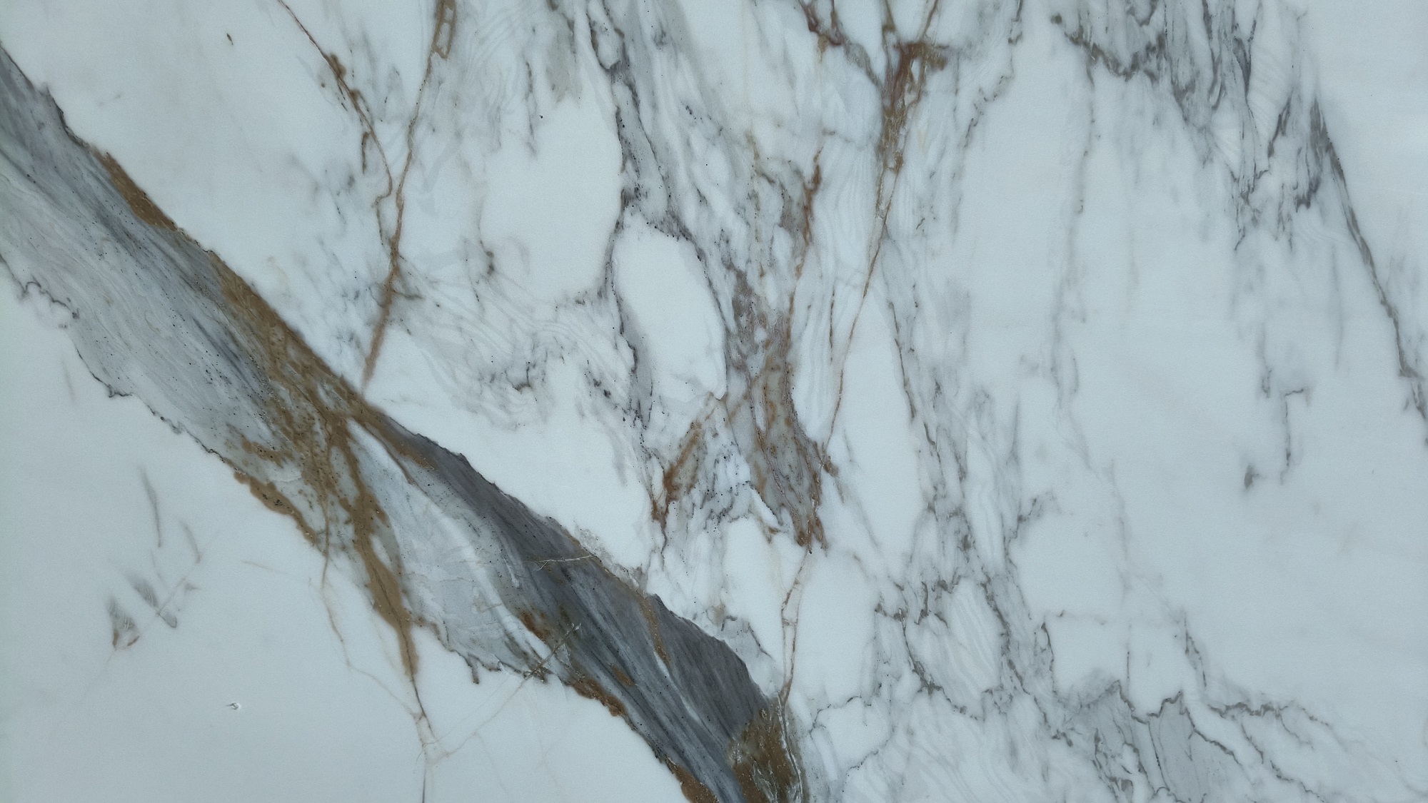 Calacatta gold printed quartz stone