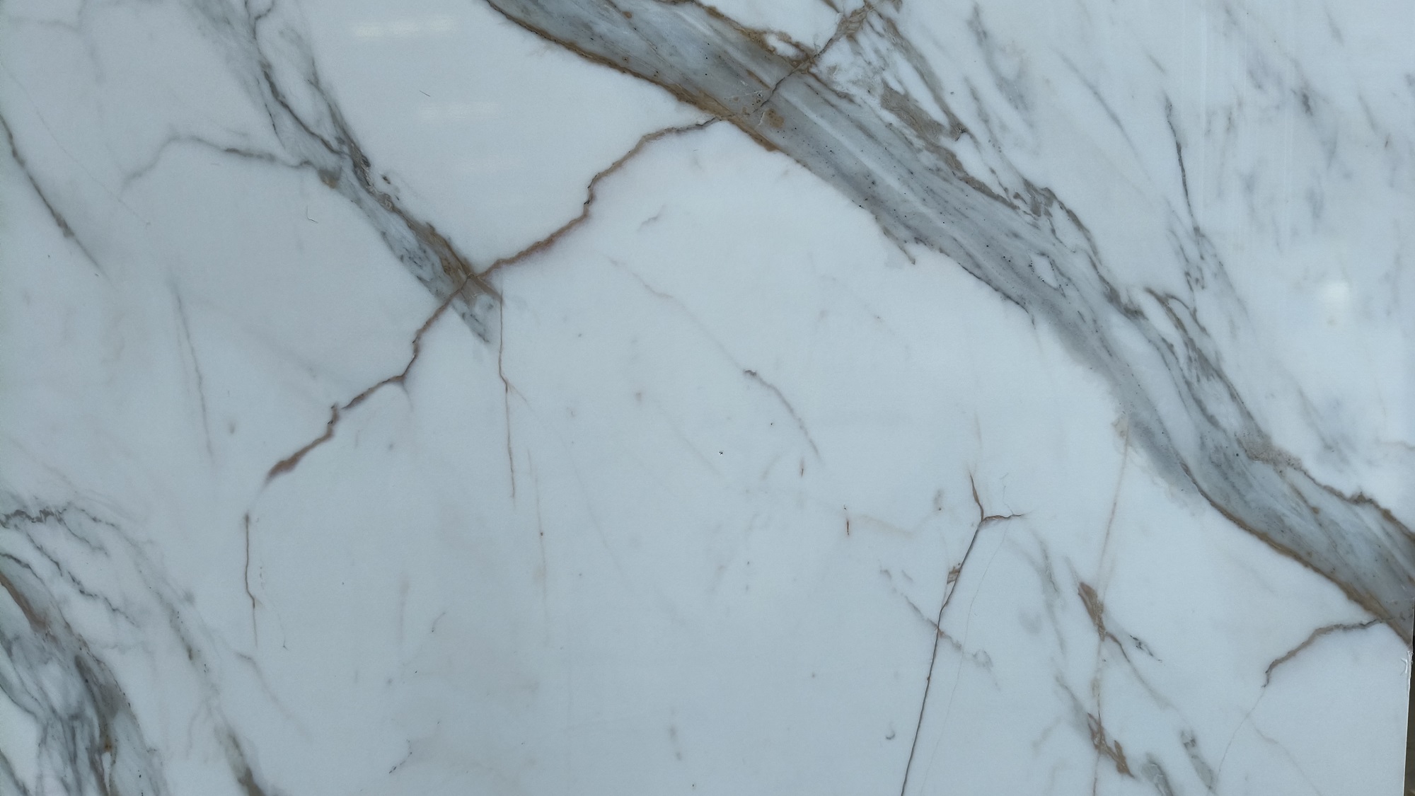 Calacatta gold printed quartz stone