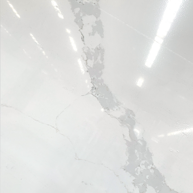 Calacatta light quartz slab