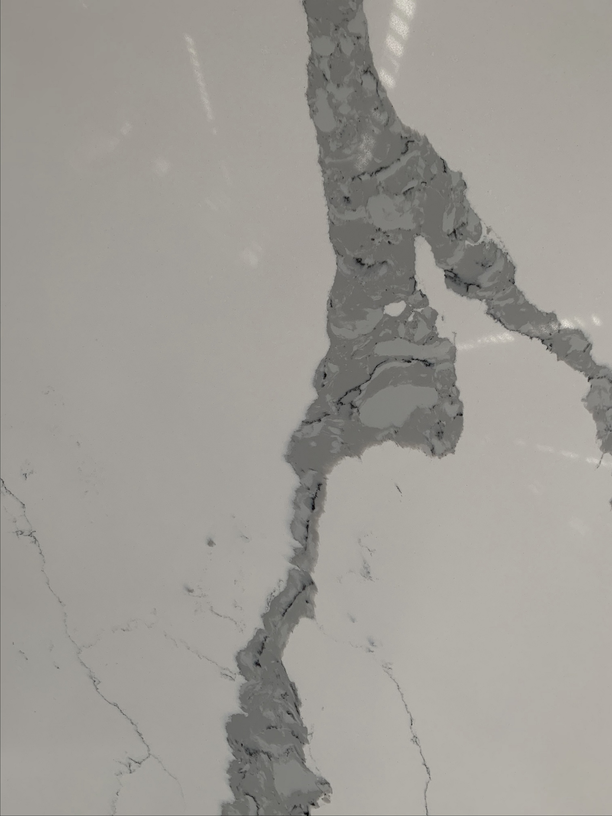 Calacatta lion white quartz slab 