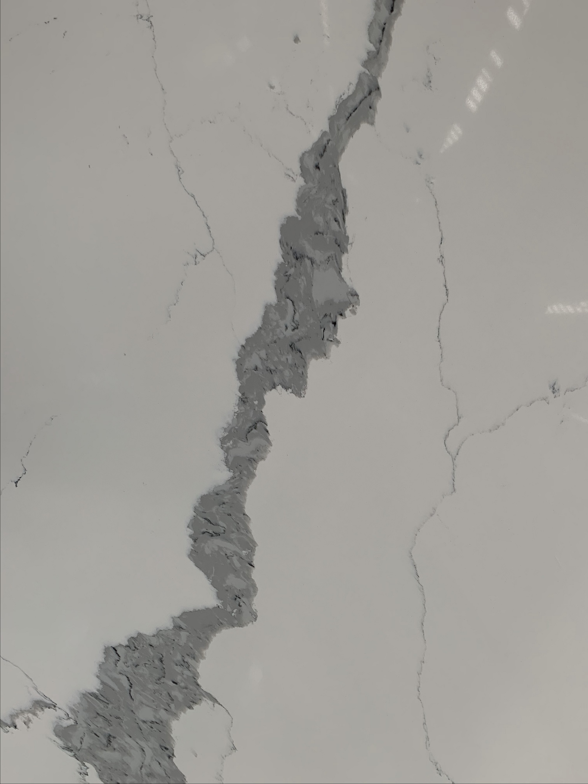 Calacatta lion white quartz slab 
