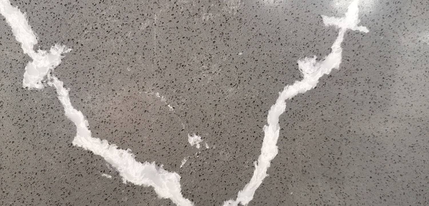 Calacatta grey quartz slab