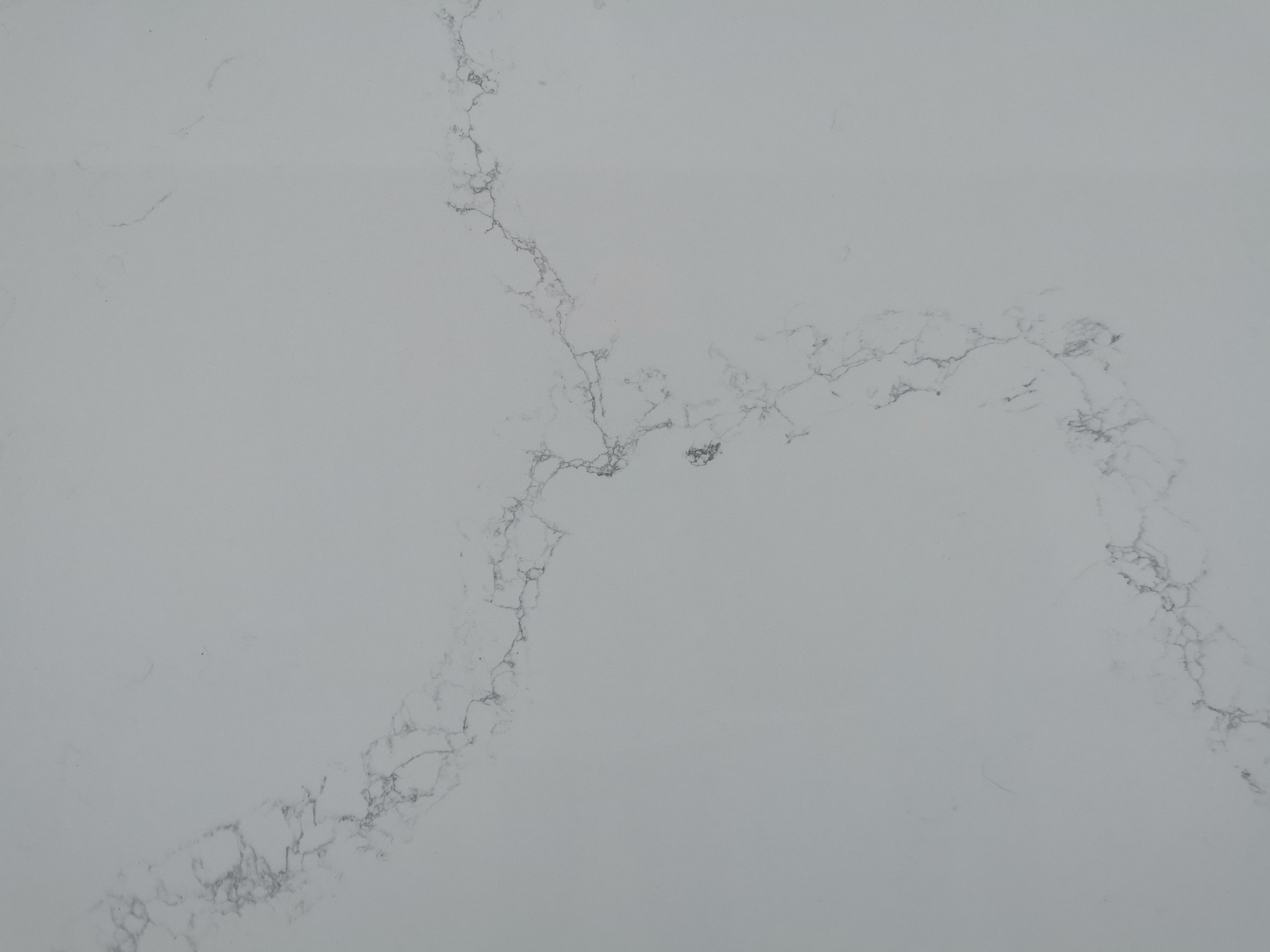 Statuario light quartz slab