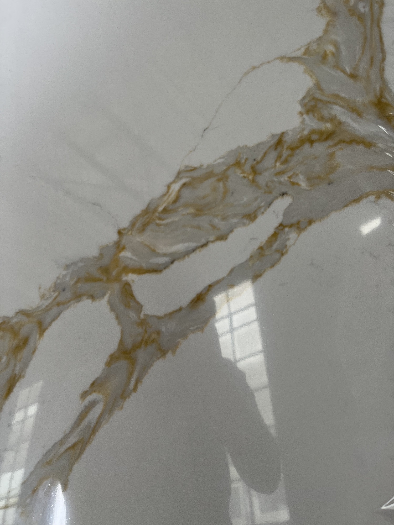 Calacatta gold quartz slab