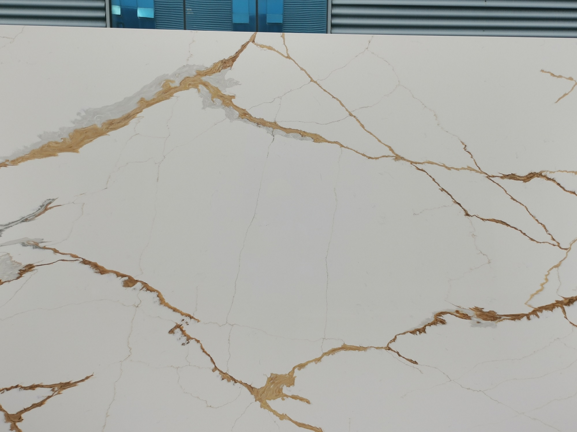 Calacatta gold quartz slab