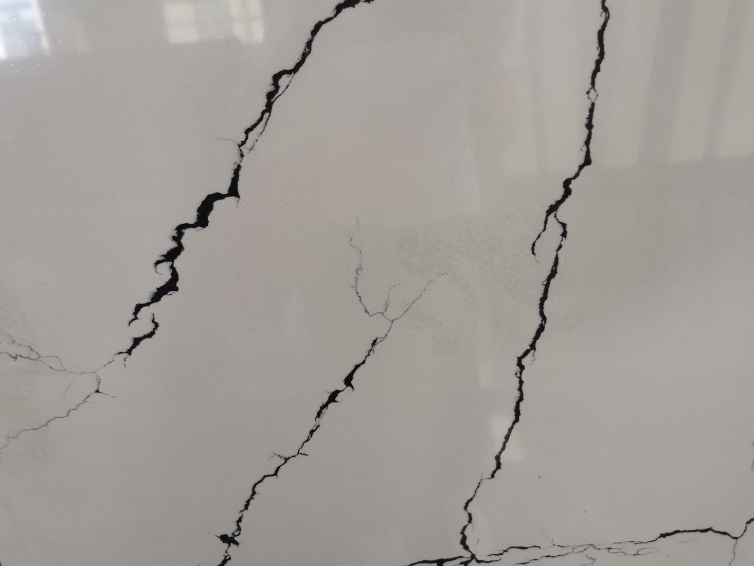 Calacatta black quartz slab