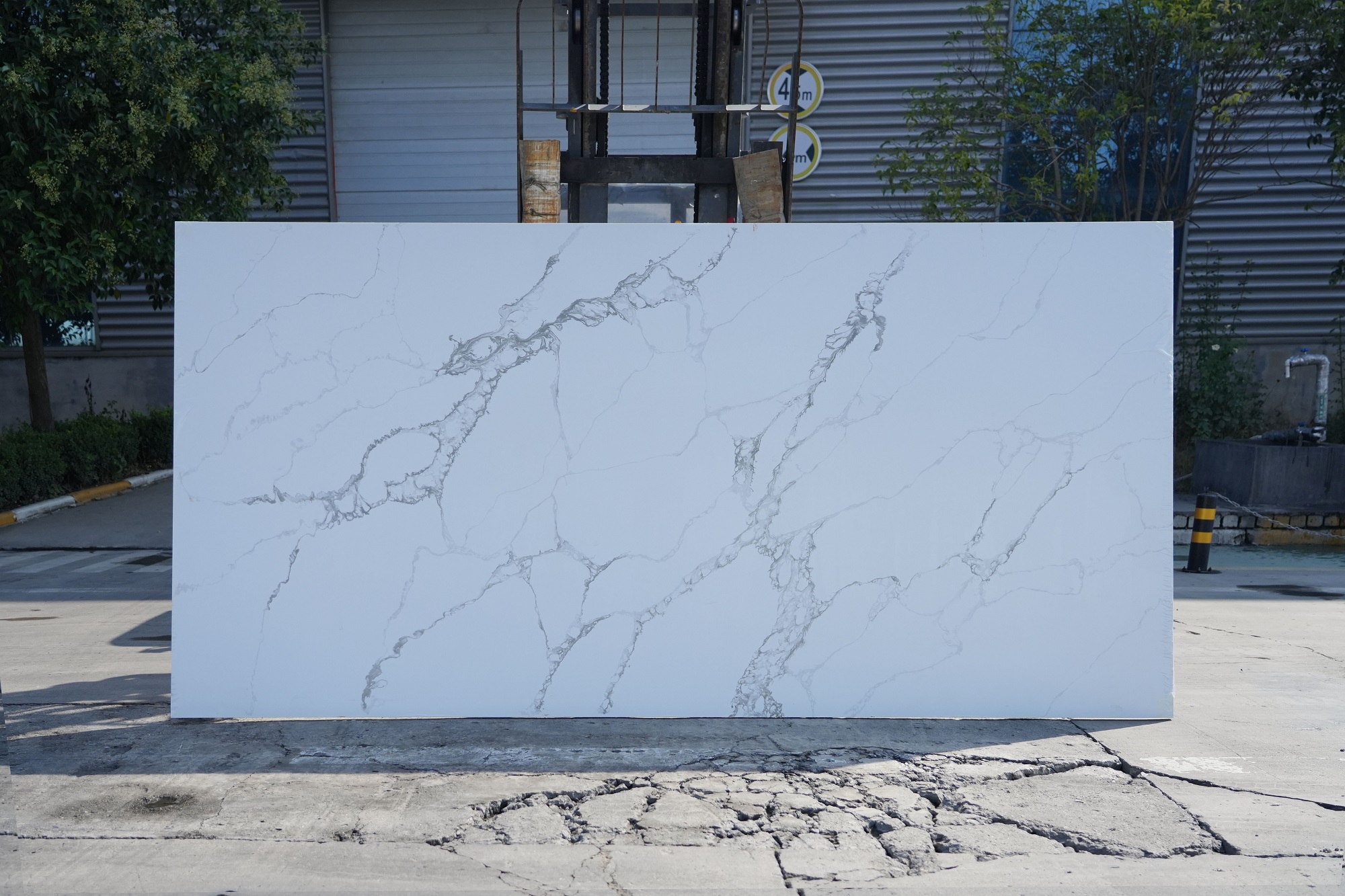 Calacatta quartz slab