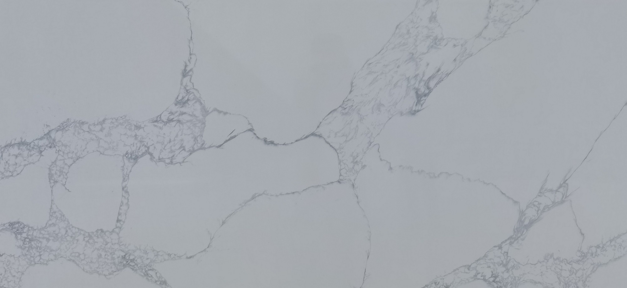 Calacatta quartz with grey veins