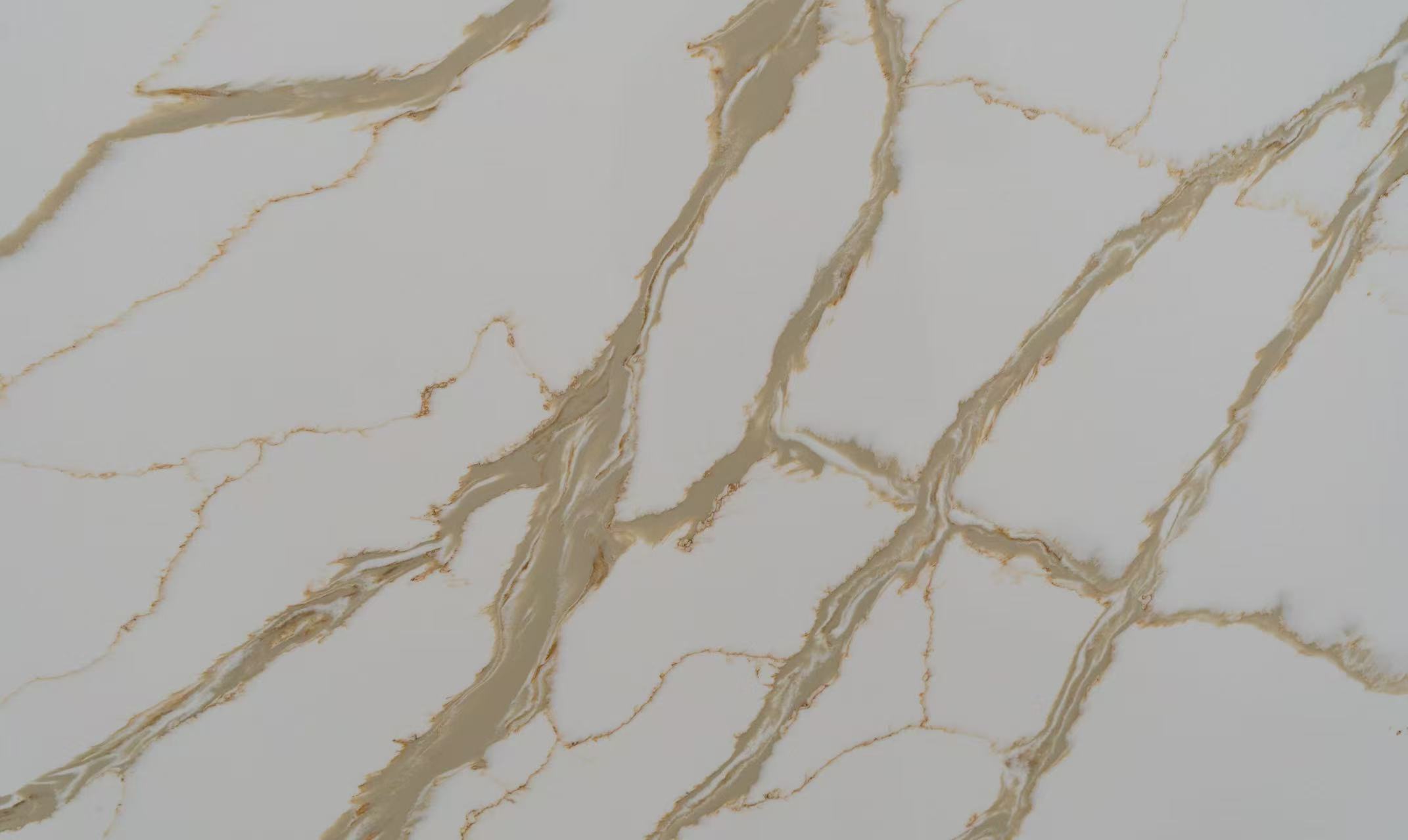 Calacatta gold quartz stone slab