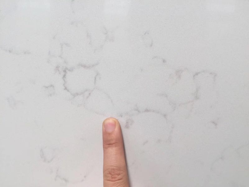 Carrara frost quartz slab