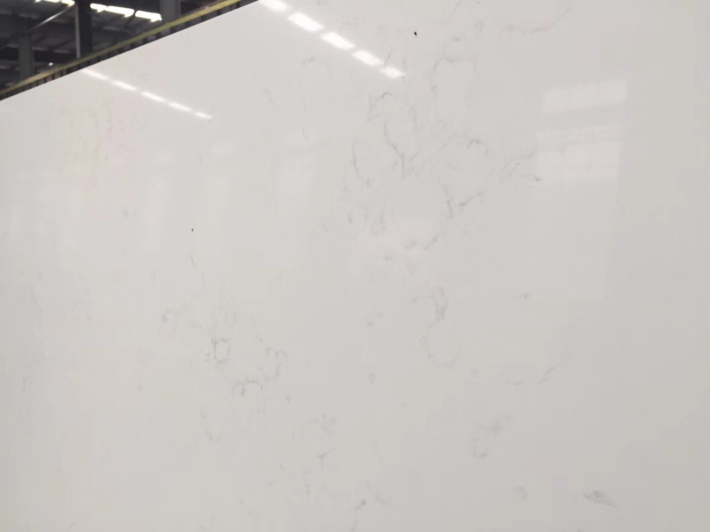 Carrara frost quartz slab