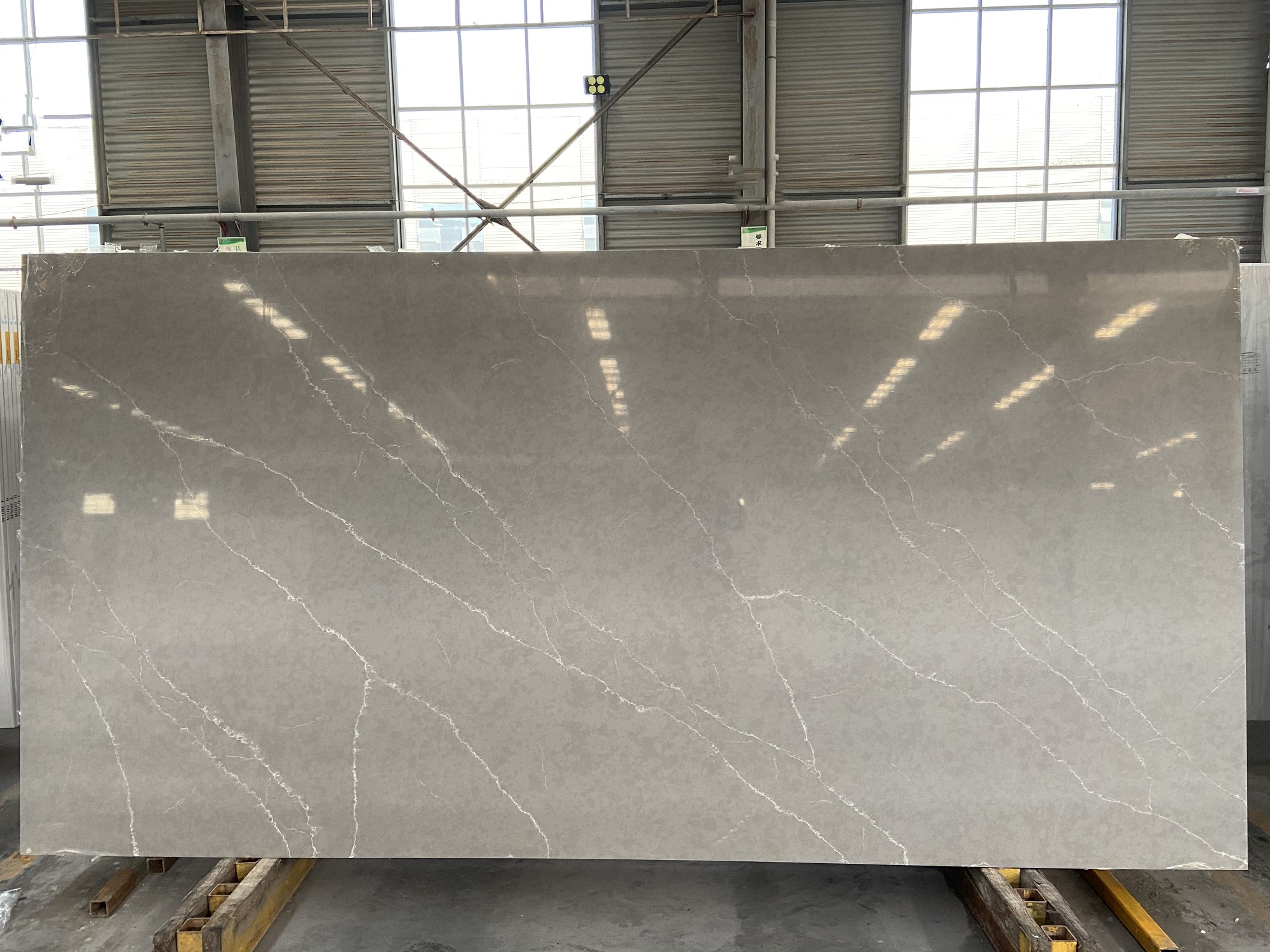 Grey quartz with white veins