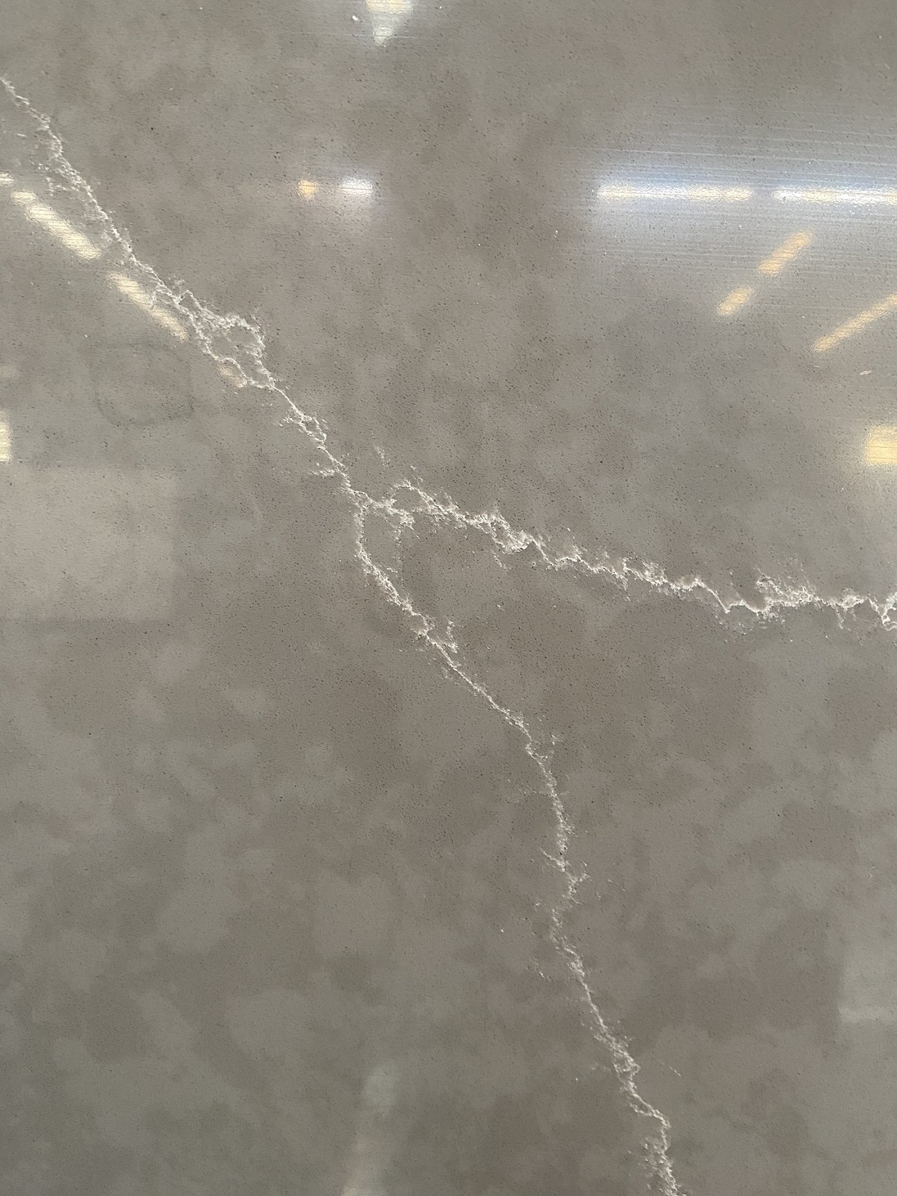 Grey quartz with white veins
