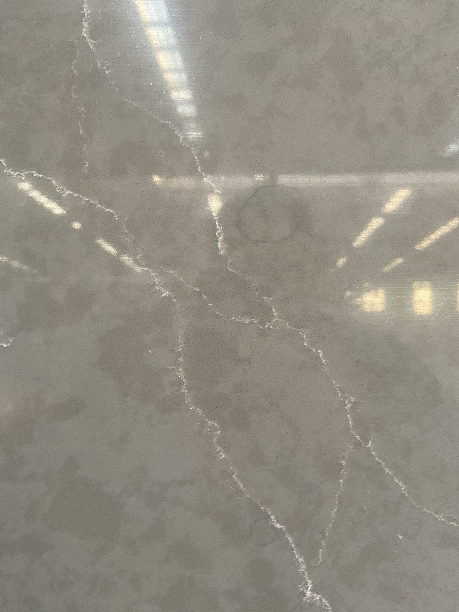 Grey quartz with white veins