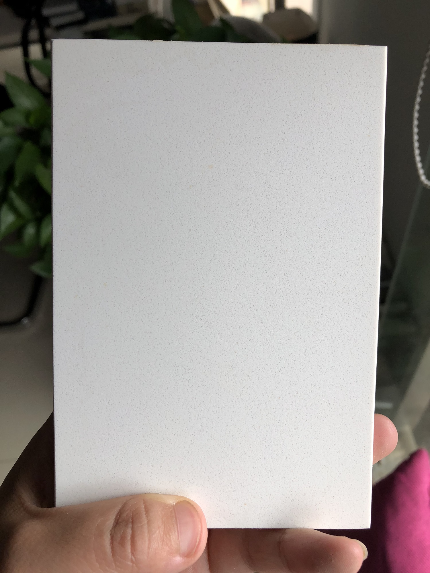 Pure white quartz stone