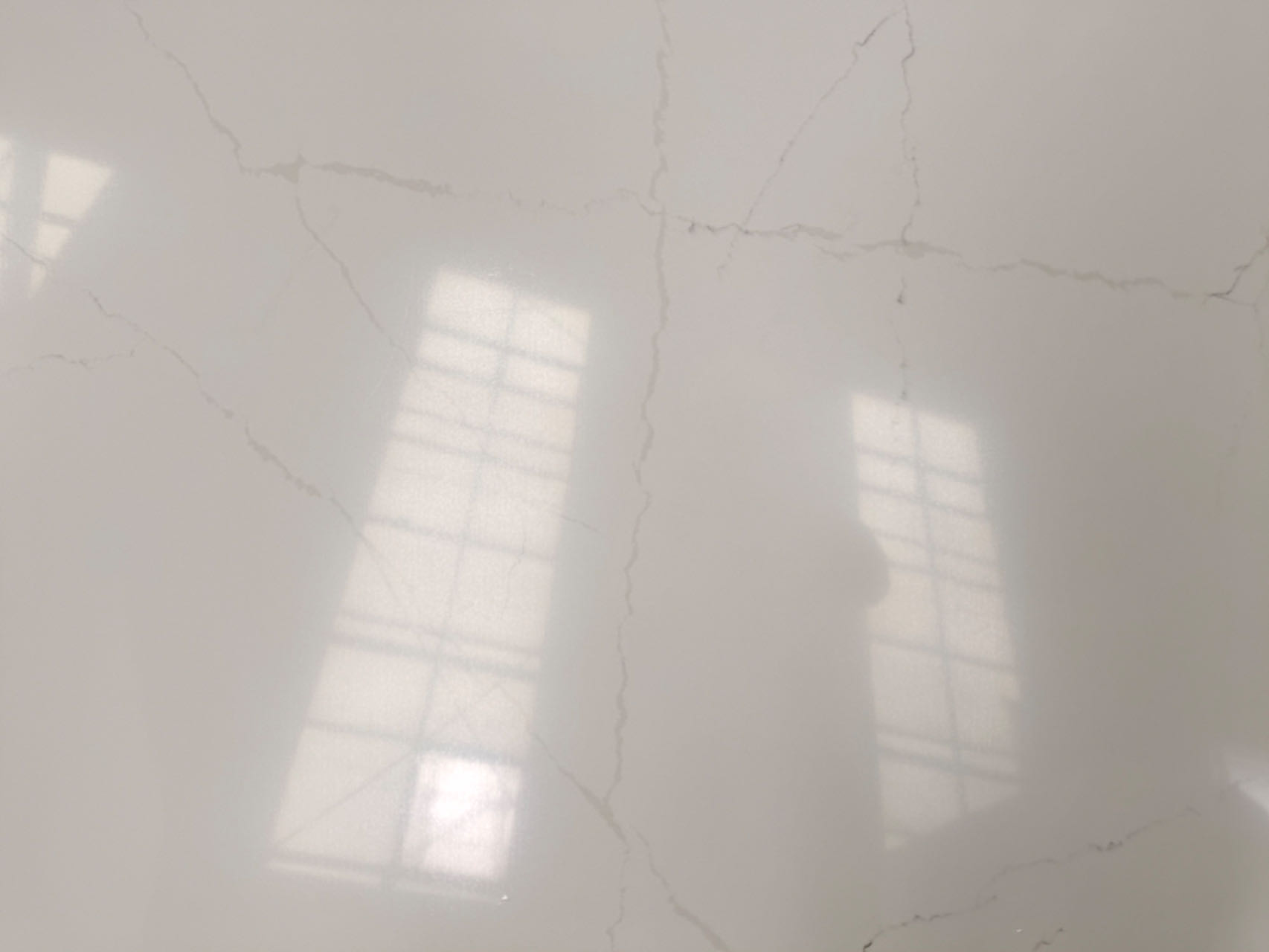 White quartz with light grey veins