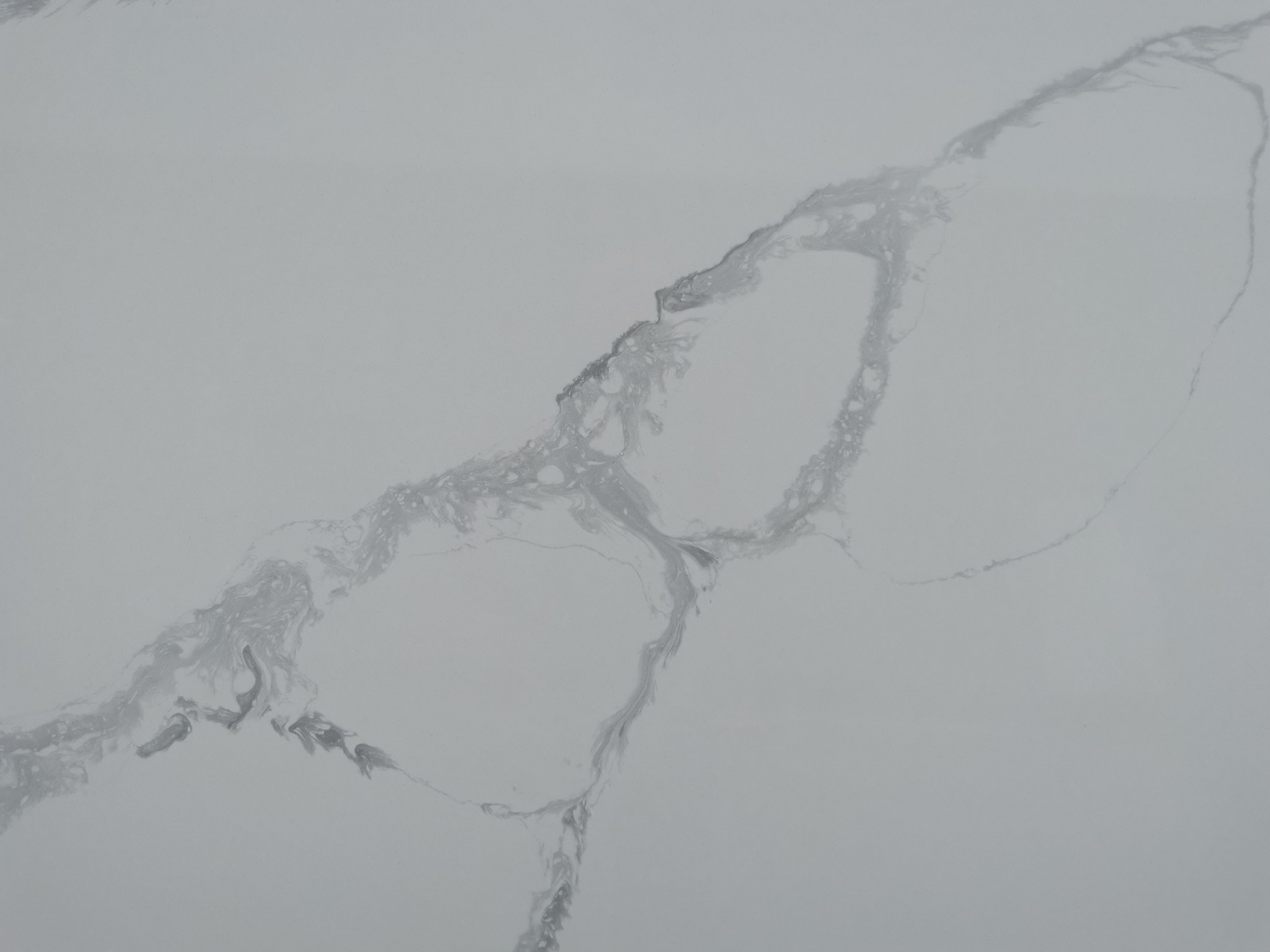 White calacatta quartz slab