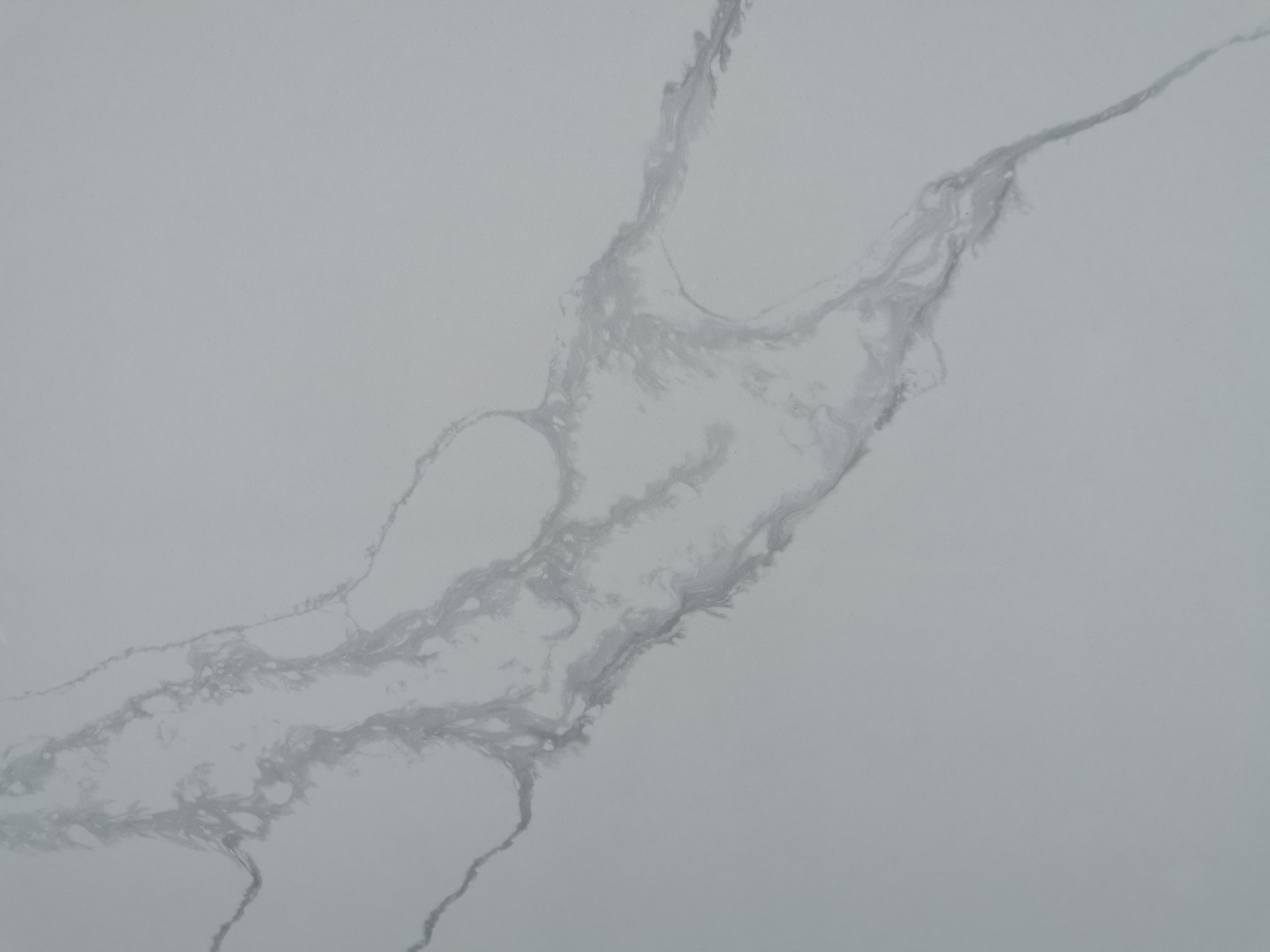 White calacatta quartz slab