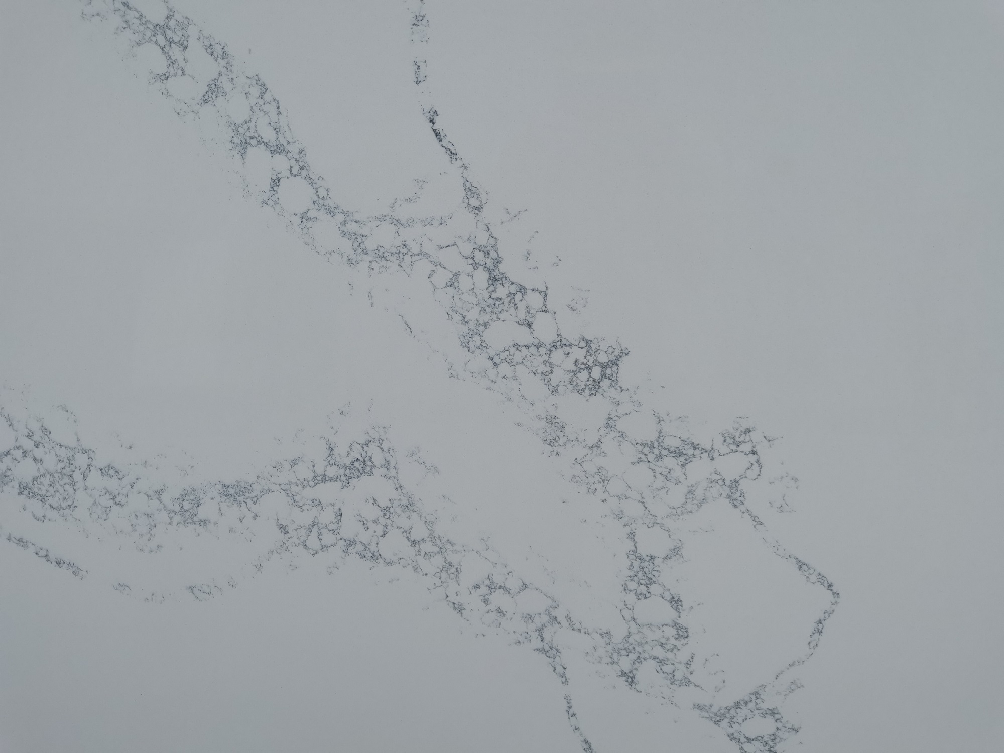 White quartz with blue veins