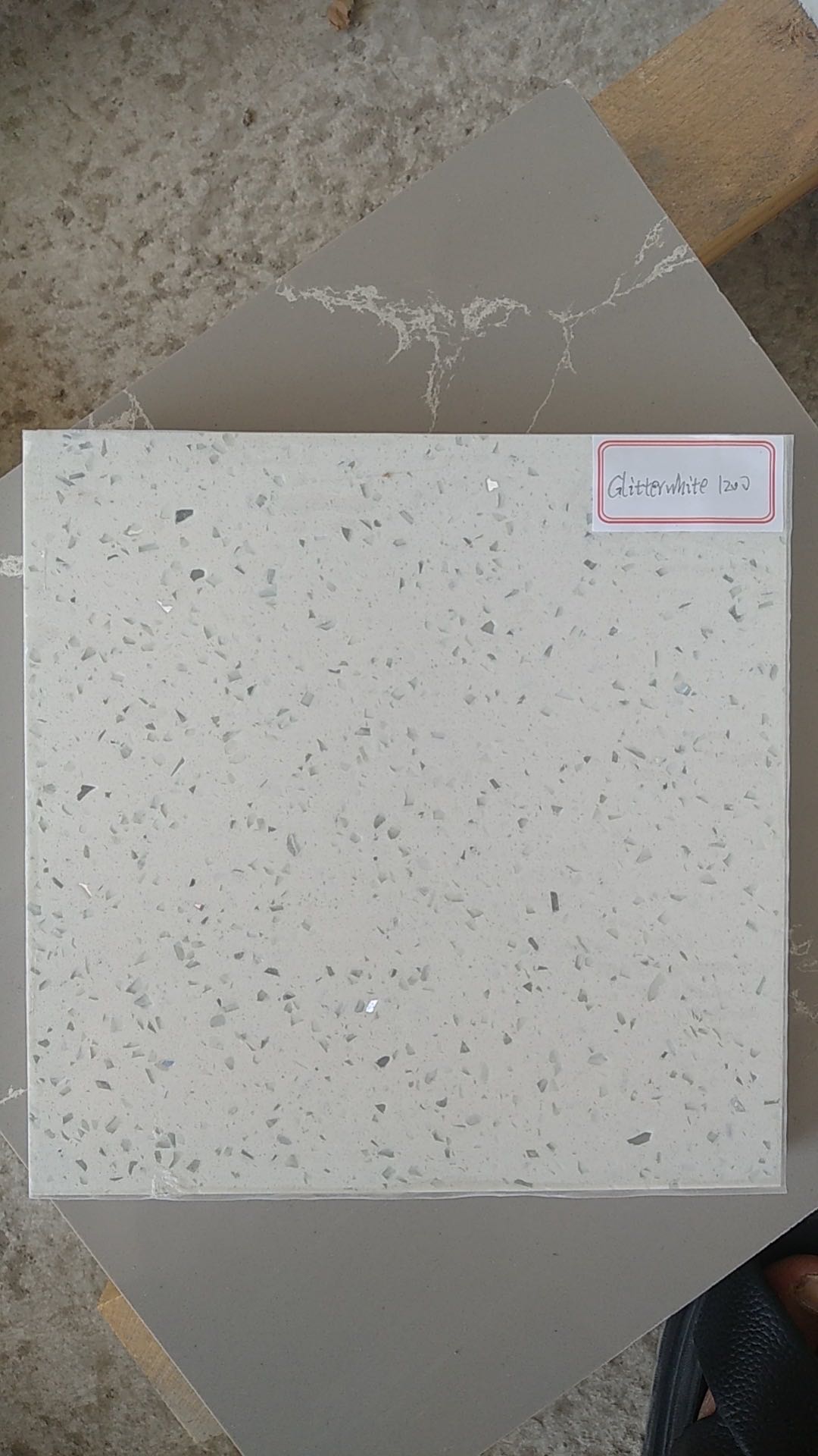 Stellar white quartz stone